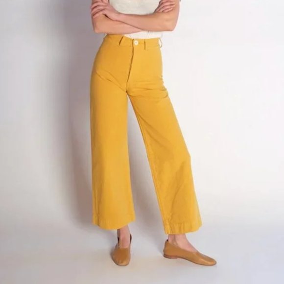 Jesse Kamm Sailor Pant - CARIBBEAN GOLD, size 8 - Picture 1 of 6